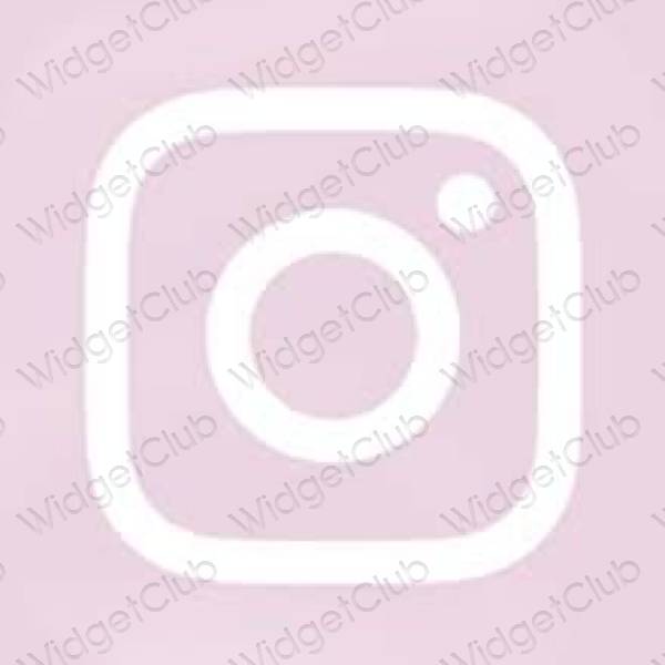 Aesthetic purple Instagram app icons