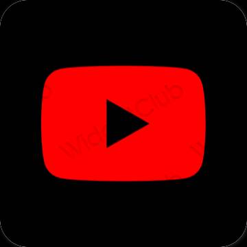 Ästhetische Youtube App-Symbole