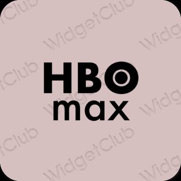 эстетический пастельно-розовый HBO MAX значки приложений