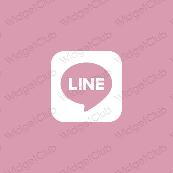 Esthetische LINE app-pictogrammen