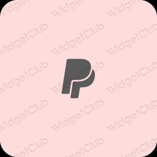 Ästhetisch Pastellrosa PayPay App-Symbole