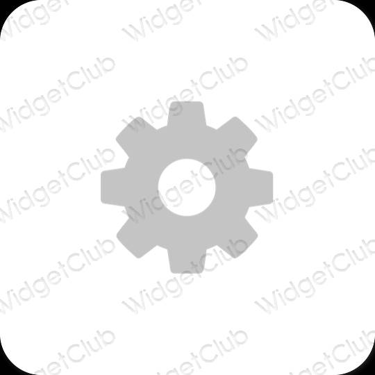 Esthetische Settings app-pictogrammen