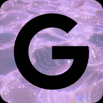 Estetico Nero Google icone dell'app