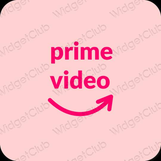 Естетичний рожевий Amazon значки програм