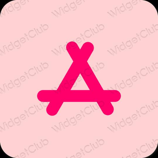 Estetisk rosa AppStore app ikoner
