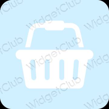 Estetisk pastellblå ZOZOTOWN app ikoner
