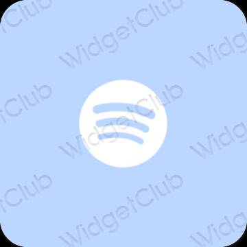 Thẩm mỹ màu xanh pastel Spotify biểu tượng ứng dụng