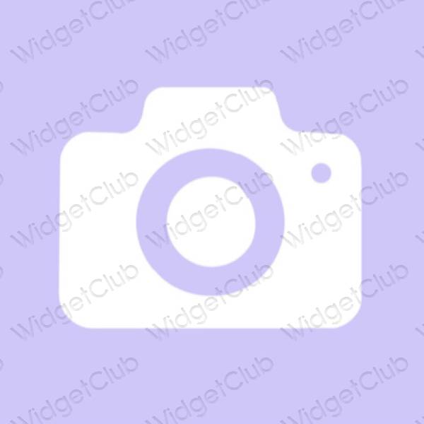 Aesthetic purple Camera app icons