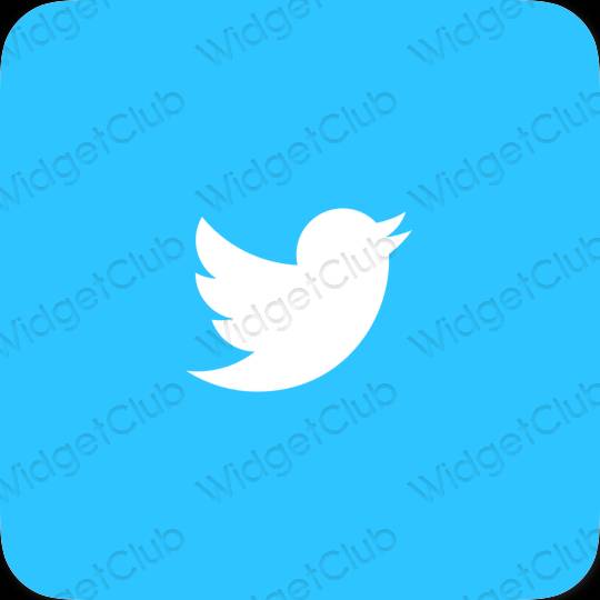Estetické ikony aplikací Twitter