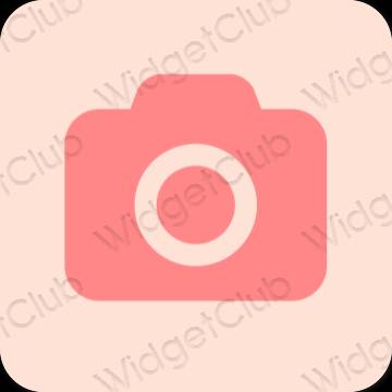 Aesthetic beige Camera app icons