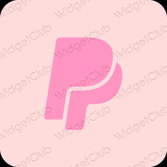 Естетичний рожевий Paypal значки програм