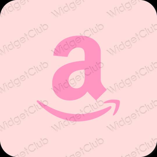 审美的 柔和的粉红色 Amazon 应用程序图标