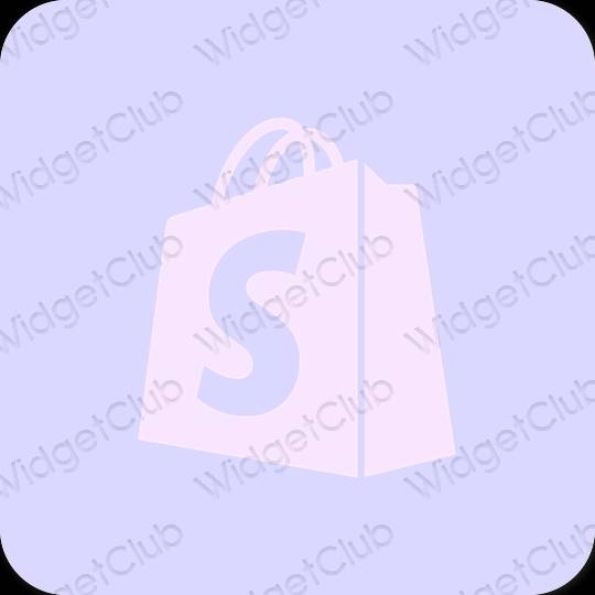 审美的 紫色的 Shopify 应用程序图标