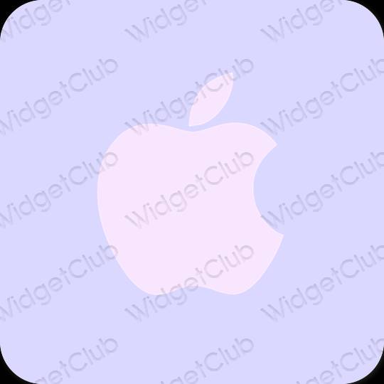 Esthétique mauve Apple Store icônes d'application