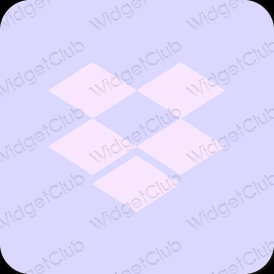 Estético azul pastel Dropbox ícones de aplicativos