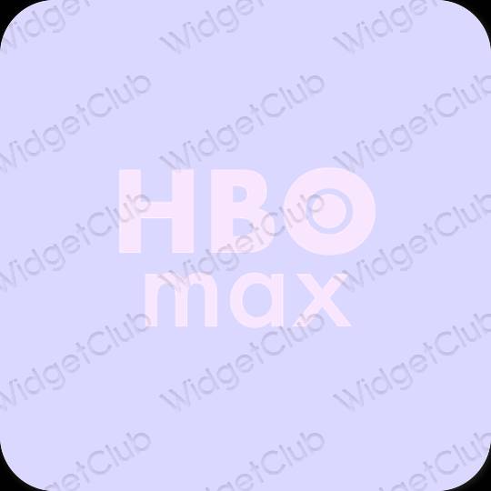 Aesthetic purple HBO MAX app icons