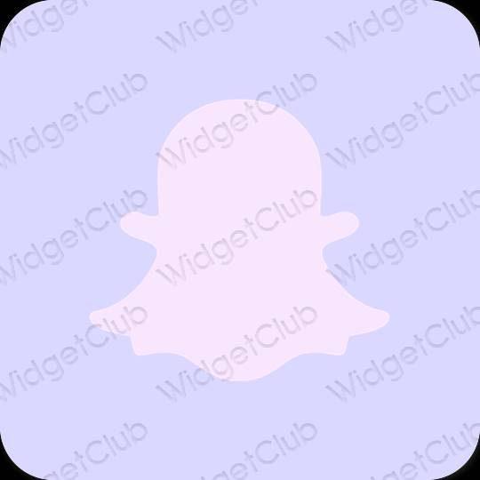 Ästhetisch Violett snapchat App-Symbole