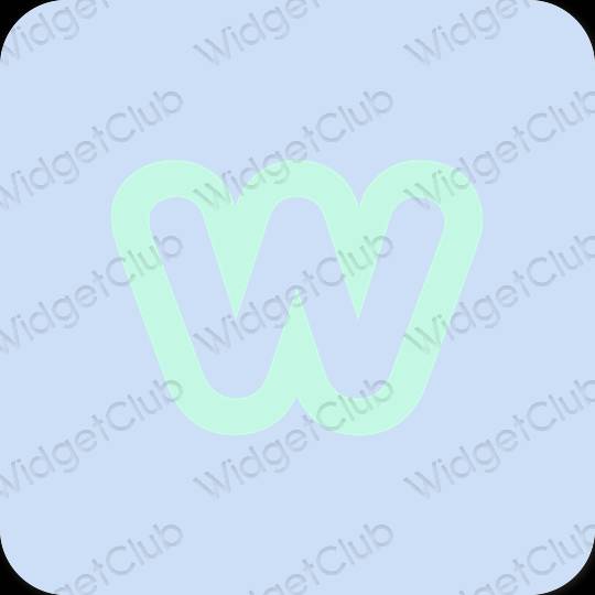 Estetyka fioletowy Weebly ikony aplikacji