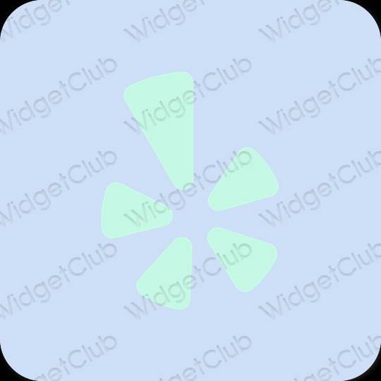 Aesthetic purple Yelp app icons
