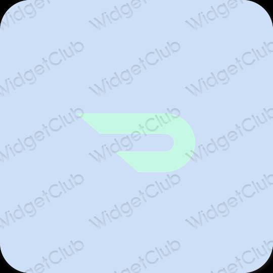 Estetsko vijolična Doordash ikone aplikacij
