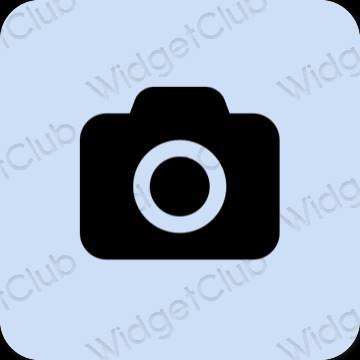 Esthétique mauve Camera icônes d'application