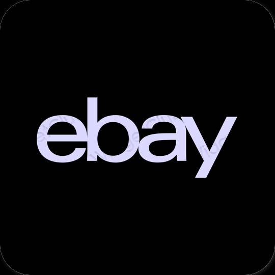 Estetico Nero eBay icone dell'app