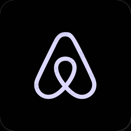 Stijlvol zwart Airbnb app-pictogrammen
