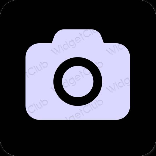 审美的 紫色的 Camera 应用程序图标