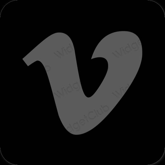 Estetyczne Vimeo ikony aplikacji