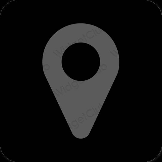 Esztétikus Google Map alkalmazásikonok