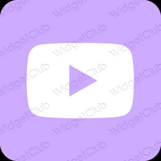 Esthetische Youtube app-pictogrammen
