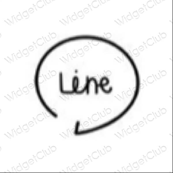 Estetske LINE ikone aplikacij