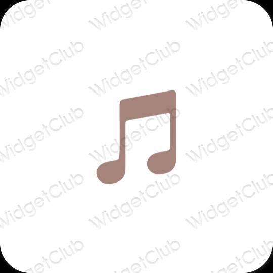 Esthetische Music app-pictogrammen