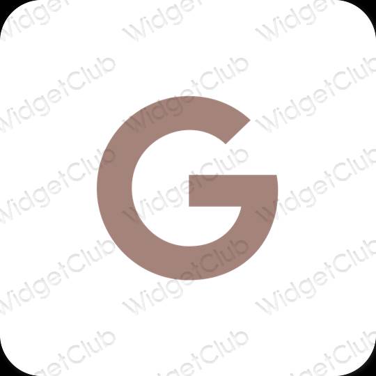 Esthetische Google app-pictogrammen