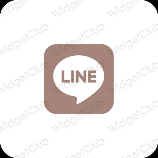 Эстетические LINE значки приложений