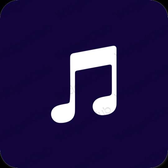 Icônes d'application Music esthétiques