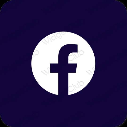 Esthetische Facebook app-pictogrammen