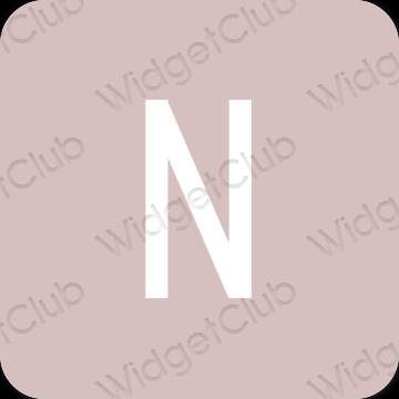 Stijlvol roze Netflix app-pictogrammen