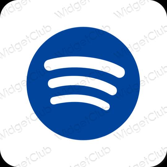 Aesthetic blue Spotify app icons