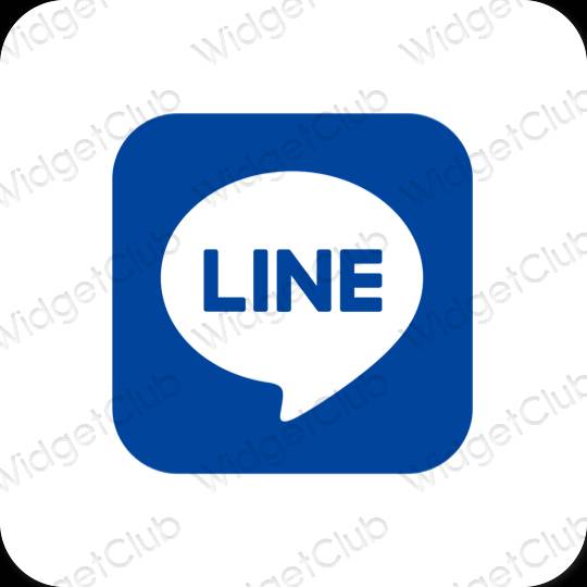 Estetisk lila LINE app ikoner