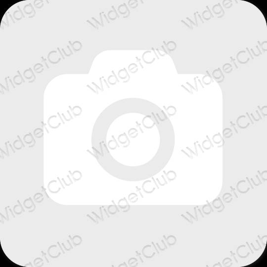Estetski siva Camera ikone aplikacija