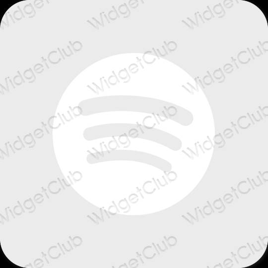 Stijlvol grijs Spotify app-pictogrammen