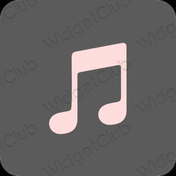 نمادهای برنامه زیباشناسی Apple Music