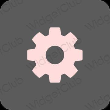 Æstetiske Settings app-ikoner