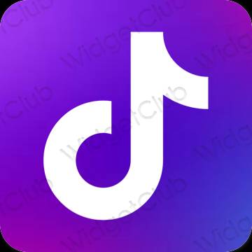 ესთეტიკური TikTok აპლიკაციის ხატები