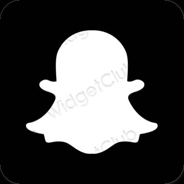 Estetinės snapchat programų piktogramos