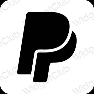 Ästhetische Paypal App-Symbole