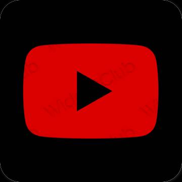 Icônes d'application Youtube esthétiques