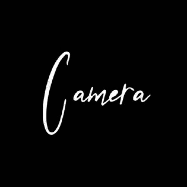 Aesthetic black Camera app icons