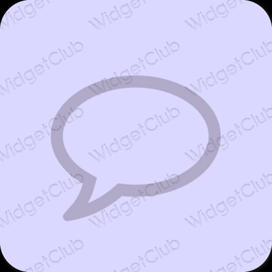 Estético azul pastel Messages ícones de aplicativos